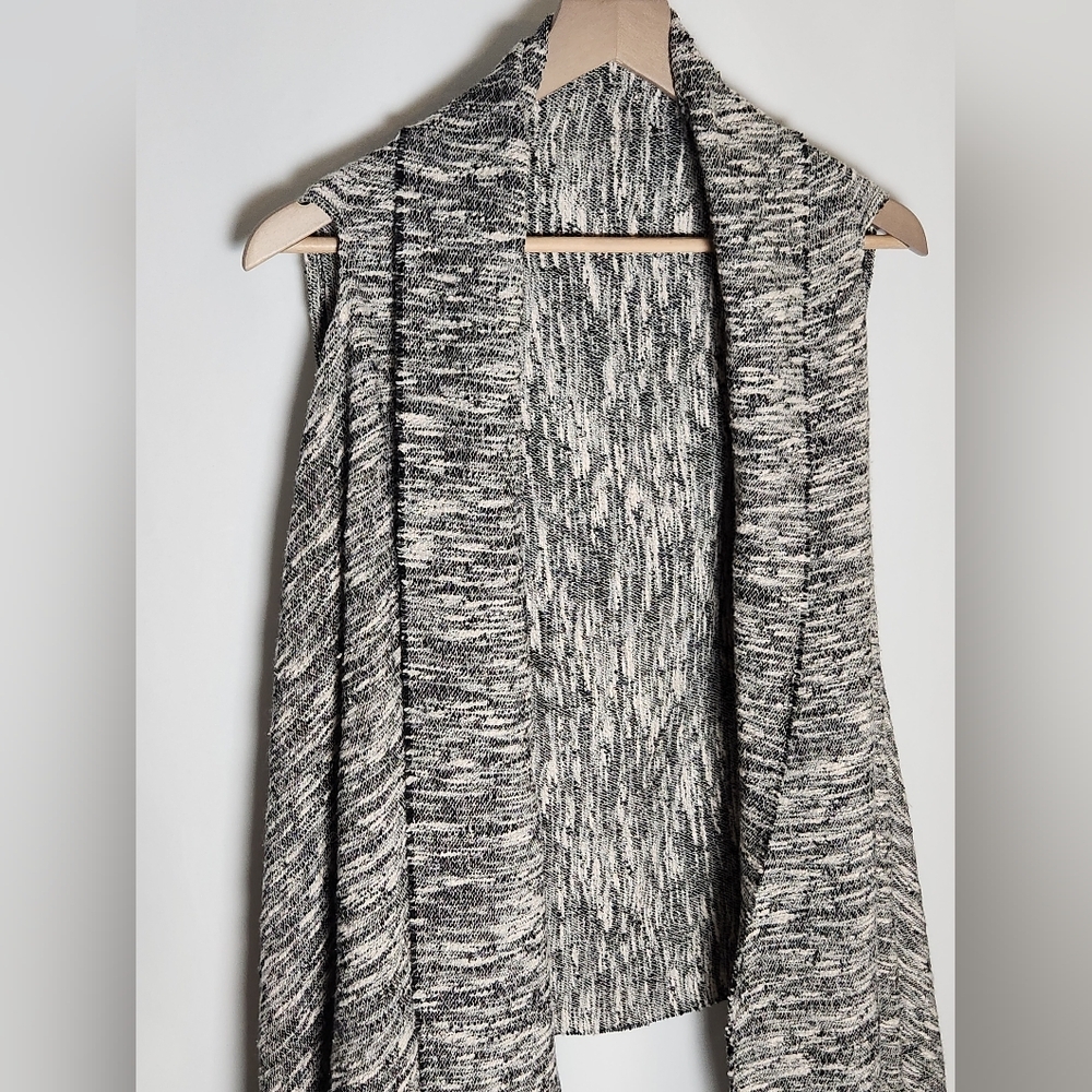 EXPRESS Sleeveless Long Cardigan Weaved Sweater OS Cotton Blend